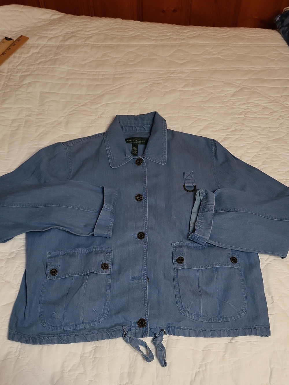 Ralph Lauren Light Blue Button-Front Casual Long Sleeve.